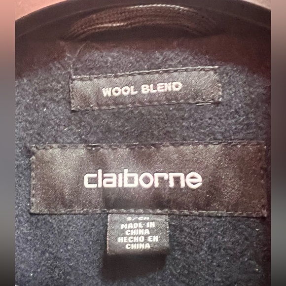 Brand New wool peacoat with Gold Anchor accented Buttons by Liz Claiborne - Picture 10 of 12